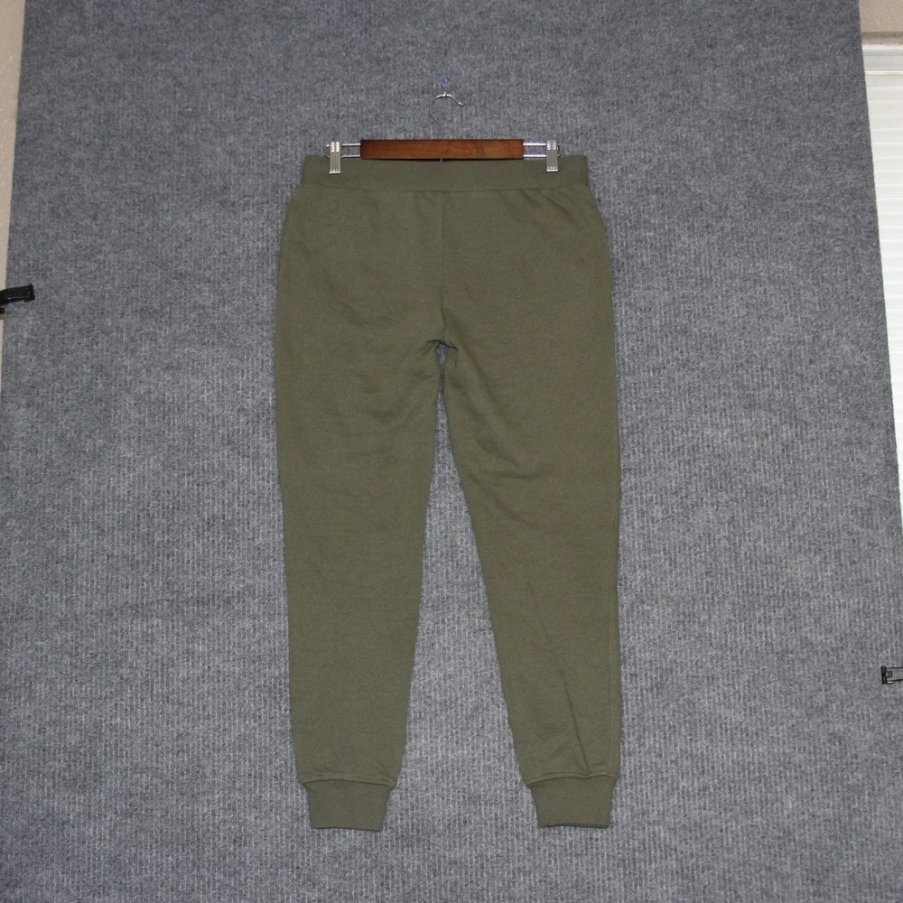 True Religion Mens Jogger Sweatpants Olive Green TR Logo Size M Rhinestones‎